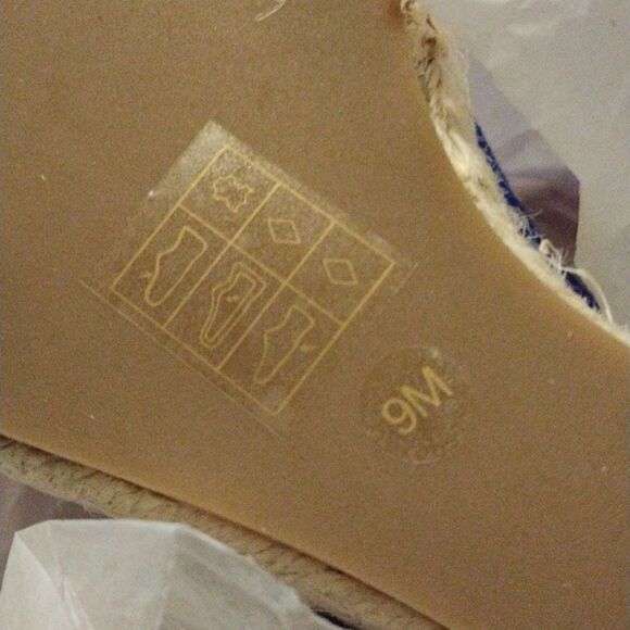 Footcandy Royal Blue Suede Wedge Espadrilles - Picture 6 of 9